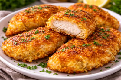 Сверху хруст картошки, внутри курица: эти шницели в самое сердце, а продукты &mdash; простецкие