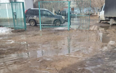 Народный репортер. Дорога в школу вся в грязи