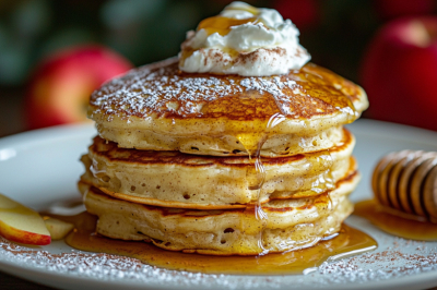 Завтрак, который согреет холодным утром: готовлю нежные оладьи с яблоками и корицей &mdash; мой рецепт