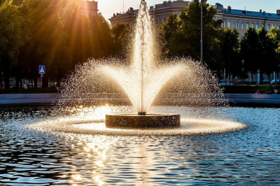 Фонтан на площади Пушкина в Иванове готов к запуску после проверки